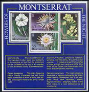 Montserrat 1977 Flowers of the Night perf m/sheet unmounted mint, SG MS403