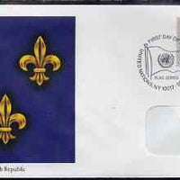 United Nations (NY) 1980 Flags of Member Nations #1 (France) on illustrated cover with special first day cancel