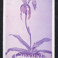 Guyana 1985-89 Orchids Series 2 plate 31 (Sanders' Reichenbachia) unmounted mint imperf progressive proof in blue & red only