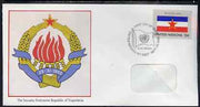 United Nations (NY) 1980 Flags of Member Nations #1 (Yugoslavia) on illustrated cover with special first day cancel