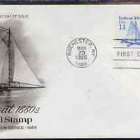 United States 1985-93 Transport - Ice Boat 1880's 14c on illustrated cover with first day cancel, SG 2169