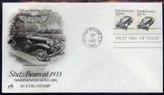 United States 1985-93 Transport - Stutz Bearcat 1933 11c on illustrated cover with first day cancel, SG 2165