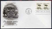 United States 1985-93 Transport - Pushcart 1880's 12.5c on illustrated cover with first day cancel, SG 2167