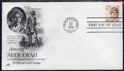 United States 1980-88 Great Americans - Sequoyah (Indian scholar)19c on illustrated cover with first day cancel, SG 1827