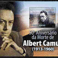 St Thomas & Prince Islands 2010 Albert Camus (author) perf souvenir sheet unmounted mint