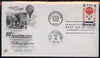 United States 1959 Centenary of Balloon Jupiter's Mail-carrying Flight on illustrated cover with first day cancel, SG A1132