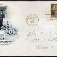 United States 1950 American Boy Scouts on illustrated cover with first day cancel, SG 992