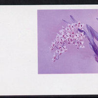 Guyana 1985-89 Orchids Series 2 plate 71 (Sanders' Reichenbachia) unmounted mint imperf progressive proof in blue & red only