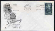 United States 1956 Pure Food & Drug Laws on illustrated cover with first day cancel, SG 1082