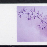 Guyana 1985-89 Orchids Series 2 plate 95 (Sanders' Reichenbachia) unmounted mint imperf progressive proof in blue & red only