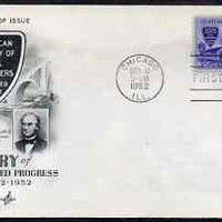 United States 1952 Centenary of American Society of Civil Engineers on illustrated cover with first day cancel, SG 1009