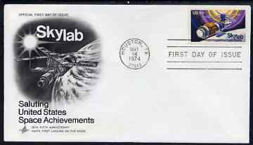 United States 1974 Skylab Space Project on illustrated cover with first day cancel, SG 1527