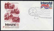 United States 1976 Interphil '76 Stamp Exhibition on illustrated cover with special Writer's Day day cancel, SG 1612