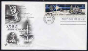 United States 1971 Decade of US Space Achievements se-tenant pair on illustrated cover with first day cancel, SG 1438b