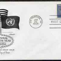 United States 1965 International Co-operation Year on illustrated cover with first day cancel, SG 1248