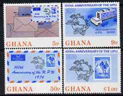 Ghana 1974 Centenary of UPU perf set of 4 unmounted mint, SG 705-08
