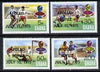 Ghana 1975 Apollo-Soyuz Space Link opts on World Cup Football perf set of 4 unmounted mint, SG 739-42