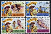Ghana 1976 World Scout Jamboree perf set of 4 unmounted mint, SG 755-58