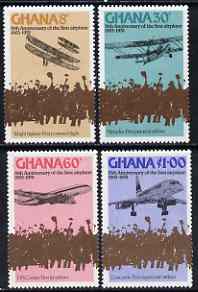 Ghana 1978 75th Anniversary of Powered Flight perf set of 4 unmounted mint, SG 840-43