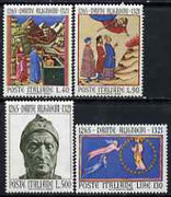 Italy 1965 700th Birth Anniversary of Dante set of 4 unmounted mint, SG 1140-43