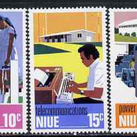 Niue 1976 Utilities set of 3 unmounted mint, SG 208-10