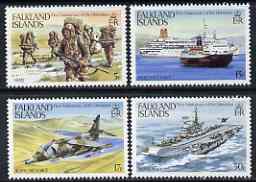Falkland Islands 1983 First Anniversary of Liberation perf set of 4 unmounted mint, SG 454-57