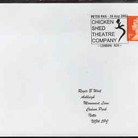 Postmark - Great Britain 2002 cover for Peter Pan with special Chicken Shed Theatre Company cancel