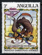 Anguilla 1983 Jiminy Cricket with Violin & Kettle 2c (from Disney 'Dickens Christmas Stories' set) unmounted mint, SG 578