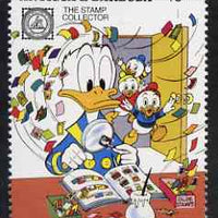 Antigua 1989 Donald with Stamp Album 10c (from Disney 'American Philately' set) unmounted mint, SG 1332