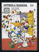 Antigua 1989 Donald with Stamp Album 10c (from Disney 'American Philately' set) unmounted mint, SG 1332