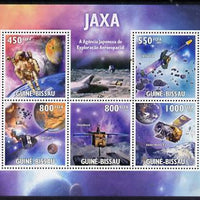 Guinea - Bissau 2009 JAXA - Japanese Space Agency perf sheetlet containing 5 values unmounted mint