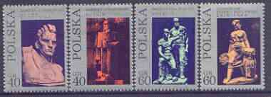 Poland 1971 Modern Polish Sculpture perf set of 4 unmounted mint, SG 2078-81