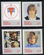 British Antarctic Territory 1982 Princess Di's 21st Birthday set of 4 unmounted mint, SG 109-12