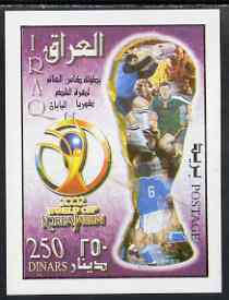 Iraq 2002 Football World Cup perf m/sheet unmounted mint