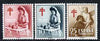 Spain 1953 Anti-Tuberculosis Fund perf set of 3 unmounted mint, SG 1184-86