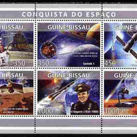 Guinea - Bissau 2008 Space Missions perf sheetlet containing 6 values unmounted mint Michel 3993-98