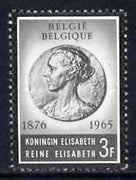 Belgium 1965 Queen Elizabeth Commemoration (Medal) unmounted mint SG 1958
