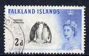 Falkland Islands 1960 Gentoo Penguins 2d (from def set) fine commercial used, SG 195