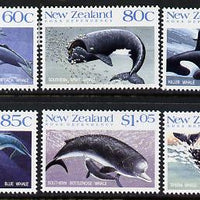 New Zealand 1988 Whales set of 6 unmounted mint, SG 1491-95