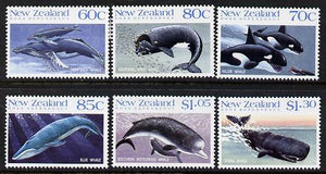 New Zealand 1988 Whales set of 6 unmounted mint, SG 1491-95