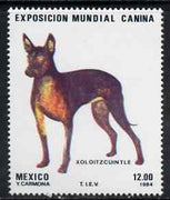 Mexico 1984 World Dog Show (Xoloitzcuintle) 12p unmounted mint, SG 1705