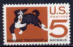 United States 1966 Humane Treatment of Animals 5c unmounted mint, SG 1287