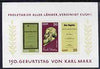 Germany - East 1968 150th Birth Anniversary of Karl Marx perf m/sheet unmounted mint, SG MS E1086