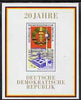 Germany - East 1969 20th Anniversary of Democratic Republic (1st issue) perf m/sheet unmounted mint, SG MS E1228