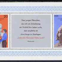 Germany - East 1977 Birth Centenary of Dzerzhinsky perf m/sheet unmounted mint, SG MS E1968