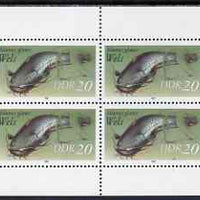 Germany - East 1987 Wels 20pf perf sheetlet of 4 unmounted mint, SG E2803