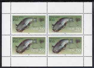 Germany - East 1987 Wels 20pf perf sheetlet of 4 unmounted mint, SG E2803