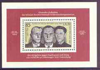 Germany - East 1983 40th Death Anniversary of Resistance Workers perf m/sheet unmounted mint, SG MS E2499