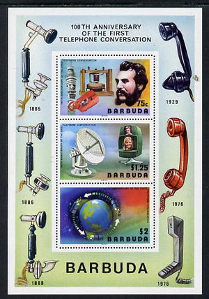 Barbuda 1977 Telephone Centenary m/sheet unmounted mint, SG MS 297