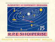 Albania 1964 Solar System Planets perf x imperf m/sheet unmounted mint, SG MS 872a, Mi BL 27